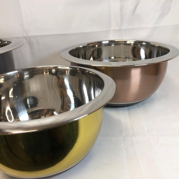 Stainless Steel 4-Piece Mixing Bowl Set